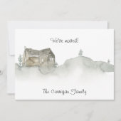 Rustic Zuhause New Address Announccard (Vorderseite)