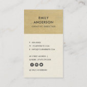 RUSTIERTES KORROSIVES GRUNGE GELBE METALLTEXTURED VISITENKARTE (Rückseite)