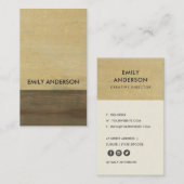 RUSTIERTES KORROSIVES GRUNGE GELBE METALLTEXTURED VISITENKARTE (Vorne/Hinten)