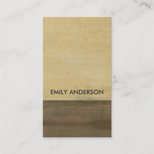 RUSTIERTES KORROSIVES GRUNGE GELBE METALLTEXTURED VISITENKARTE (Vorderseite)