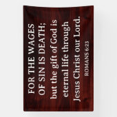 Rustige King James Bibel Römerbrief Christliches E Banner (Vertikal)