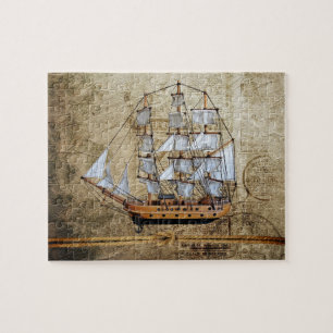 Rüstiges Segelschiff Puzzle