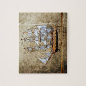 Rüstiges Segelschiff Puzzle (Vertikal)