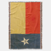 Rustik altmodische Texas-Flagge initial Decke (Vorderseite Vertikal)