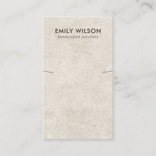 RUSTIK AUS WEISSER STUCKSCHEIBE VISITENKARTE (Vorderseite)