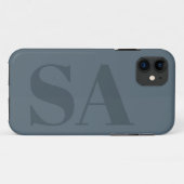 Rustik Blaue Wasserfarbe Minimalistisch Modern Case-Mate iPhone Hülle (Rückseite (Horizontal))
