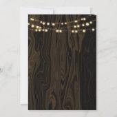 Rustik-braune fantasievolle Holz-Lichterkette für Einladung (Rückseite)