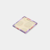 Rustik handbemalte violette Feige Post-it Klebezettel (angewinkelt)