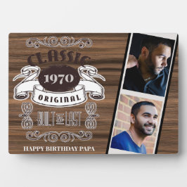 RUSTIK JAHR GEBORENE FOTOS Geburtstag Sake für PAP Fotoplatte