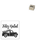 Rustik-LKW Weihnachtsbaum Stempel (Stempel)