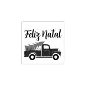 Rustik-LKW Weihnachtsbaum Stempel (Prägung)
