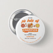 Rustik-Meister des Kürbiskuchen-Wettbewerbs Button (Vorne & Hinten)