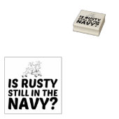 RUSTIK NOCH IN DER NAVY GUMMISTEMPEL (Stempel)