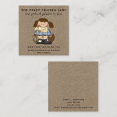 RUSTIK PRIMITIVE LANDWIRTSCHAFT QUADRATISCHE VISITENKARTE (Vorne/Hinten)