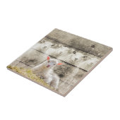 Rustik Schaf Lamm Jute Fliese (Seite)