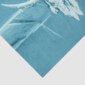 Rustikal Aquamarin Blue Girly Western Bull Cow Sku Seidenpapier (Ausschnitt)