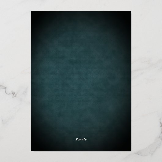 rustikal Aquamarin | Orange | Red Floral Bouquet W Folieneinladung (Rückseite)