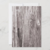 Rustikal Beach Driftwood Starfish Probe Abendessen Einladung (Rückseite)