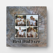 Rustikal beängstigend Baumring Muster Foto Vater Fotoplatte (Vorderseite)