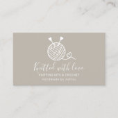 Rustikal bearbeitbare Strickgarne aus Gewirken Visitenkarte (Vorderseite)