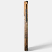 Rustikal bedrückte dunkle Außenfassade Barnholzmus Case-Mate iPhone Hülle (Rückseite / Links)