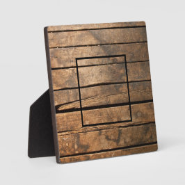 Rustikal bedrückte dunkle Außenfassade Barnholzmus Fotoplatte