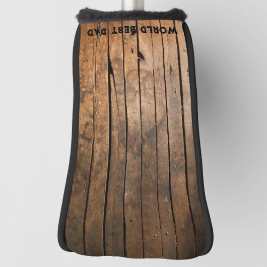 Rustikal bedrückte dunkle Außenfassade Barnholzmus Golf Headcover (Rotieren 90)