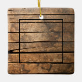 Rustikal bedrückte dunkle Außenfassade Barnholzmus Keramikornament (Vorderseite)