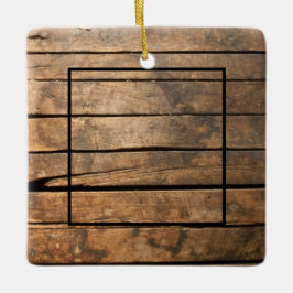 Rustikal bedrückte dunkle Außenfassade Barnholzmus Keramikornament