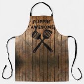 Rustikal bedrückte dunkle Außenfassade Barnholzmus Schürze (Vorderseite)