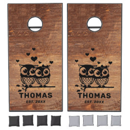 Rustikal bedrückte Holzhühner