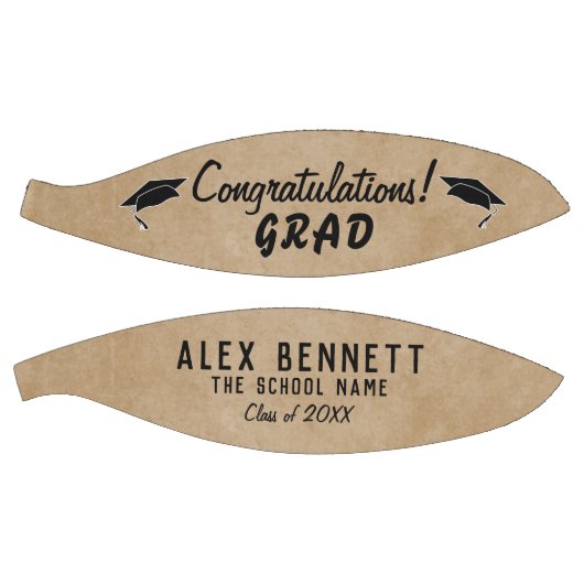 Rustikal Beige Glückwunsch Abschluss Basketball (Panele)