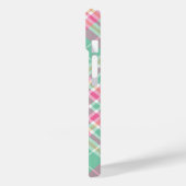 Rustikal Beige Red Buffalo Karo Monogram Case-Mate iPhone Hülle (Rückseite / Links)