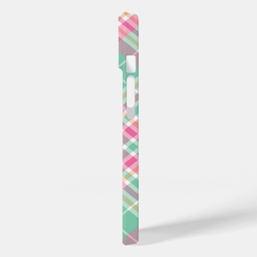 Rustikal Beige Red Buffalo Karo Monogram Case-Mate iPhone Hülle (Rückseite / Links)