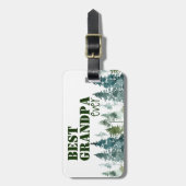 Rustikal bester Opa je Gepäckanhänger (Vorderseite vertikal)