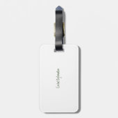 Rustikal bester Opa je Gepäckanhänger (Rückseite vertikal)