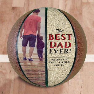 Rustikal Bestes Vater Aller Zeiten Vatertag Foto Basketball
