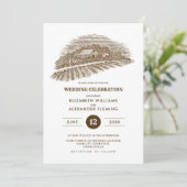 rustikal | Betrieb | Einladungen zur Hochzeit von (Stehend Vorderseite)