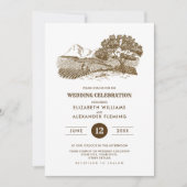 rustikal | Betrieb | Einladungen zur Hochzeit von (Vorderseite)