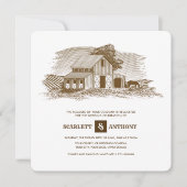 rustikal | Betrieb | Einladungen zur Hochzeit von  (Vorderseite)