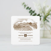 rustikal | Betrieb | Einladungen zur Hochzeit von  (Stehend Vorderseite)