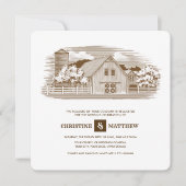 rustikal | Betrieb | Einladungen zur Hochzeit von (Vorderseite)