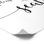 Rustikal Bitte finden Sie Ihre Sitzplätze mit eine Poster (Ecke)