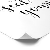 Rustikal bitte setzen Sie sich selbst auf Hochzeit Poster (Ecke)