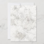 Rustikal, blassgrau geschnitzter Stein Einladung z (Rückseite)