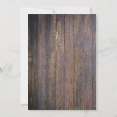 Rustikal Blaue Probe Abendessen Einladung (Rückseite)