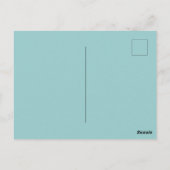 Rustikal blaue, weiße Baumzweige Postkarte (Rückseite)