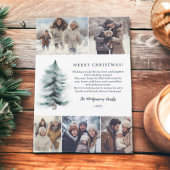 Rustikal Blauer Winter Schnee Pinien Weihnachten 5