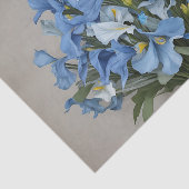 Rustikal Blue Iris Bouquet Seidenpapier (Ausschnitt)