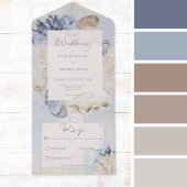 Rustikal Blue Ocean Beach Kein Abendessen All In One Einladung